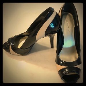 Nine West peek a boo high heels